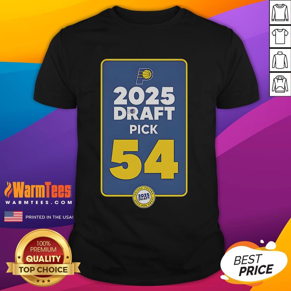 Official Indiana Pacers 2025 Draft Pick 54 T-Shirt