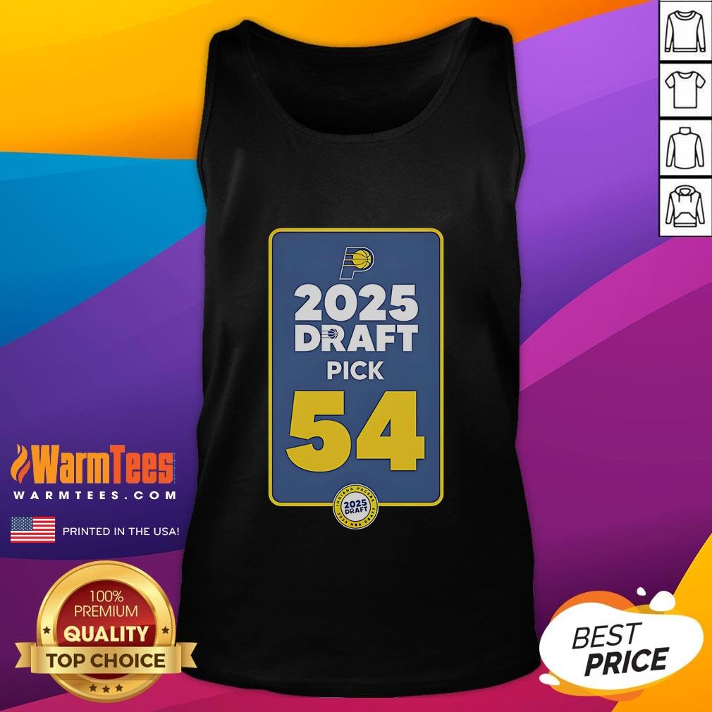 Official Indiana Pacers 2025 Draft Pick 54 T-Shirt - Image 4