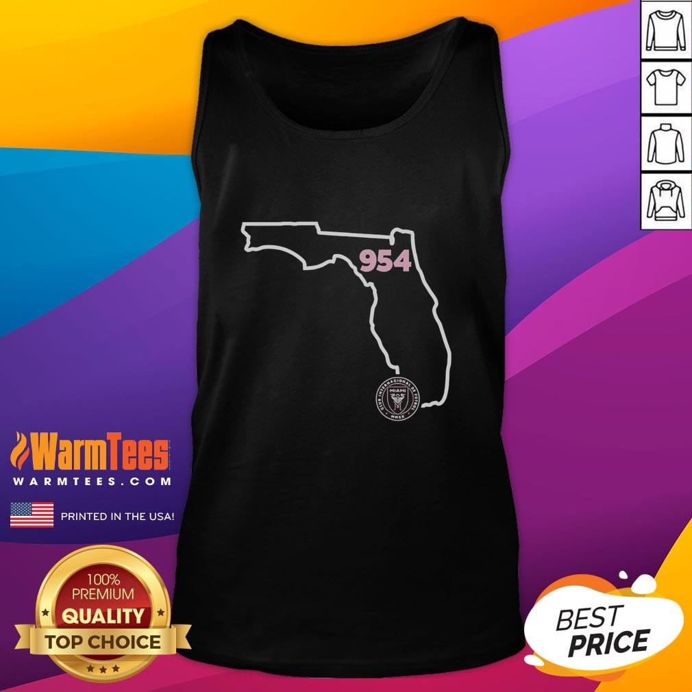 Official Inter Miami CF 954 Area Code State T-Shirt - Image 4