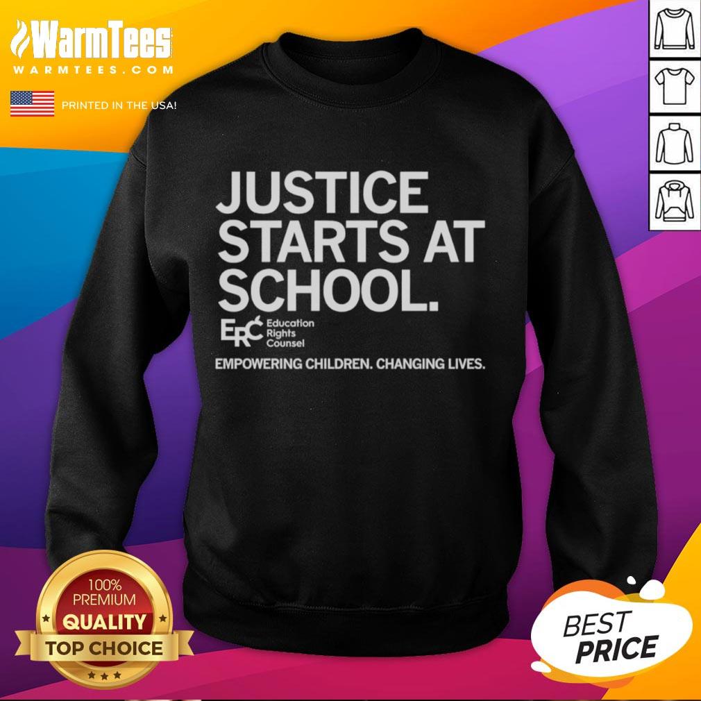 Official Justice Starts At School Empowering Children Changing Lives T-Shirt - Image 5