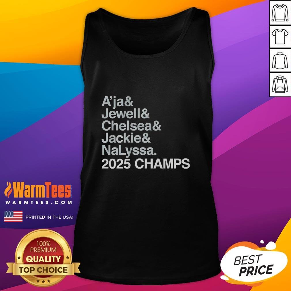 Official Las Vegas Aces A'Ja And Jewell And Chelsea And Jackie And Nalyssa 2025 Champs T-Shirt - Image 4