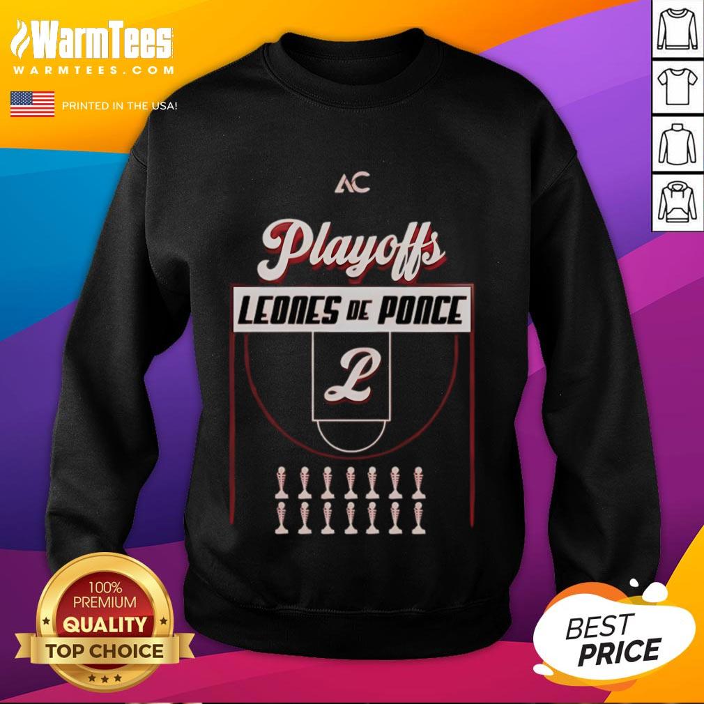 Official Leones De Ponce Basketball Playoffs 2025 T-Shirt - Image 5