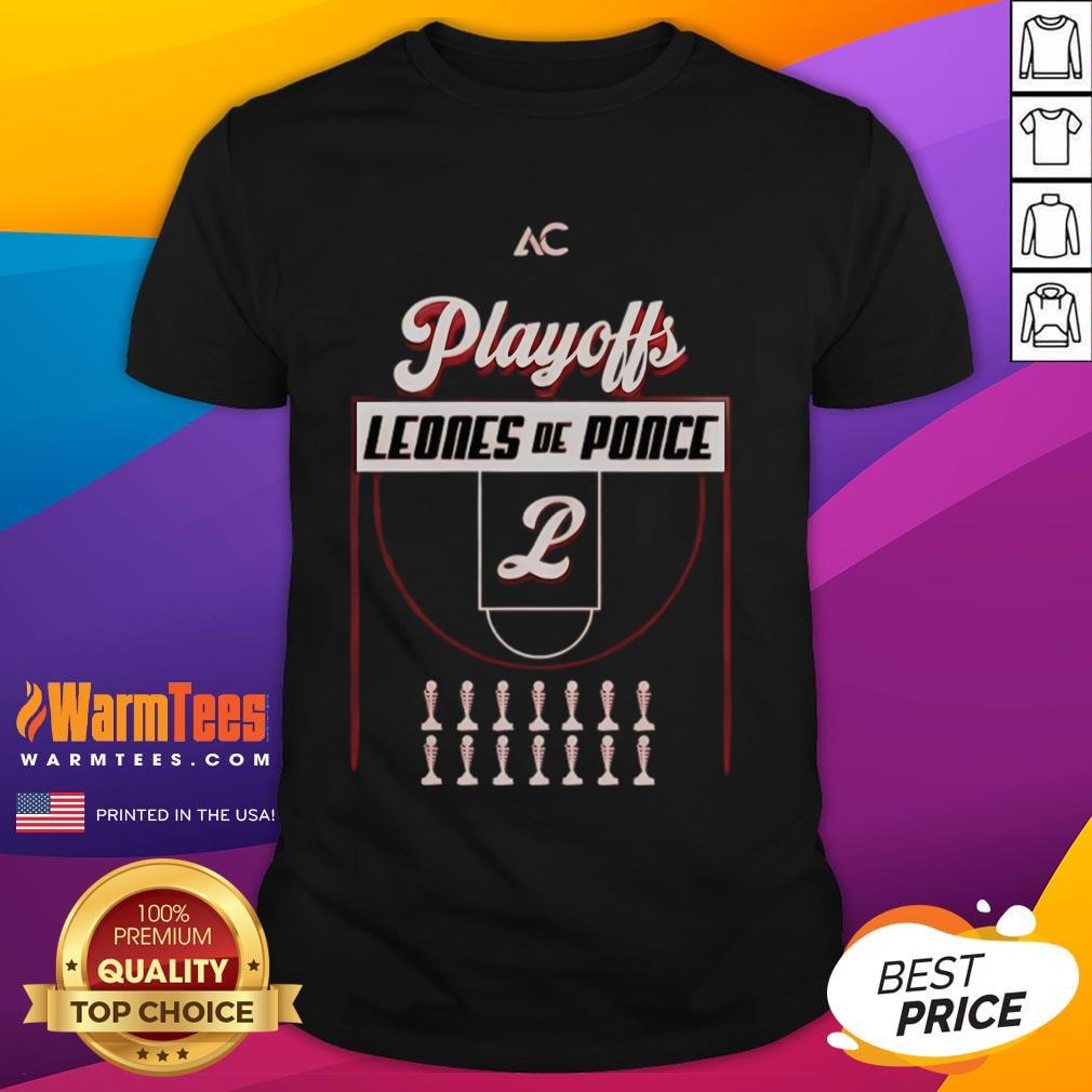 Official Leones De Ponce Basketball Playoffs 2025 T-Shirt