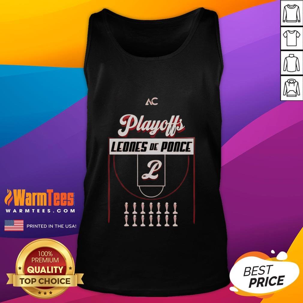 Official Leones De Ponce Basketball Playoffs 2025 T-Shirt - Image 4
