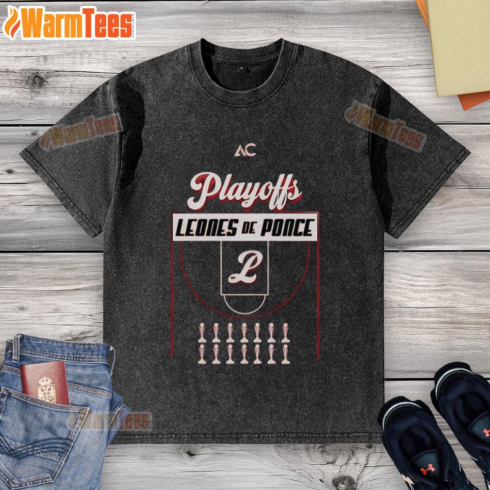 Official Leones De Ponce Basketball Playoffs 2025 T-Shirt - Image 6