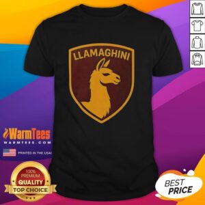 Official Llamaghini Funny Parody Luxury Llama Car T-Shirt