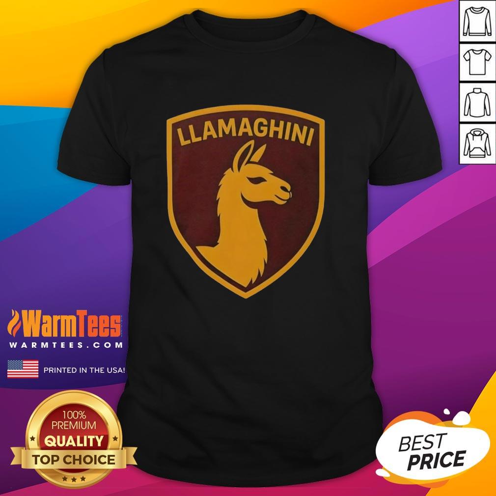 Official Llamaghini Funny Parody Luxury Llama Car T-Shirt