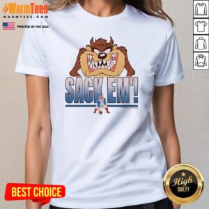 Alternative view of Official Looney Tunes Taz Sack Em' X New England Patriots T-Shirt