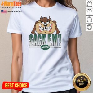 Alternative view of Official Looney Tunes Taz Sack Em' X New York Jets T-Shirt