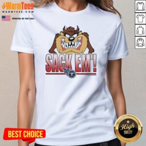 Alternative view of Official Looney Tunes Taz Sack Em' X Tennessee Titans T-Shirt