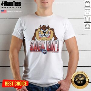 Official Looney Tunes Taz Sack Em' X Tennessee Titans T-Shirt