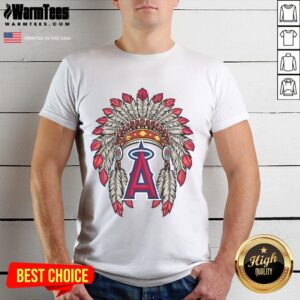 Official Los Angeles Angels Native American Logo T-Shirt