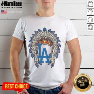 Official Los Angeles Dodgers Native American Logo T-Shirt