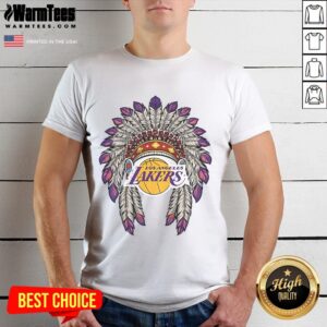 Official Los Angeles Lakers Native American Logo T-Shirt