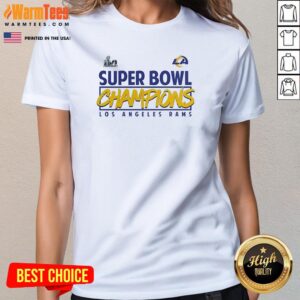 Alternative view of Official Los Angeles Rams Super Bowl Champions Roster T-Shirt