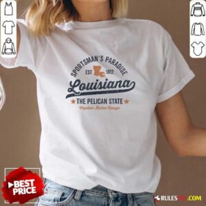 Alternative view of Official Louisiana Vintage Sports Pelican State T-Shirt