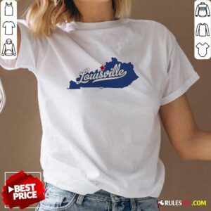 Alternative view of Official Louisville Kentucky Ky Map T-Shirt