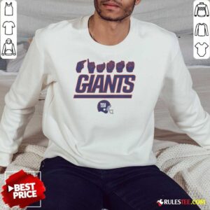 Alternative view of Official Love Sign X Giants ASL T-Shirt