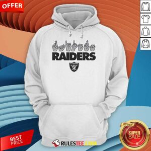 Alternative view of Official Love Sign X Raiders ASL T-Shirt