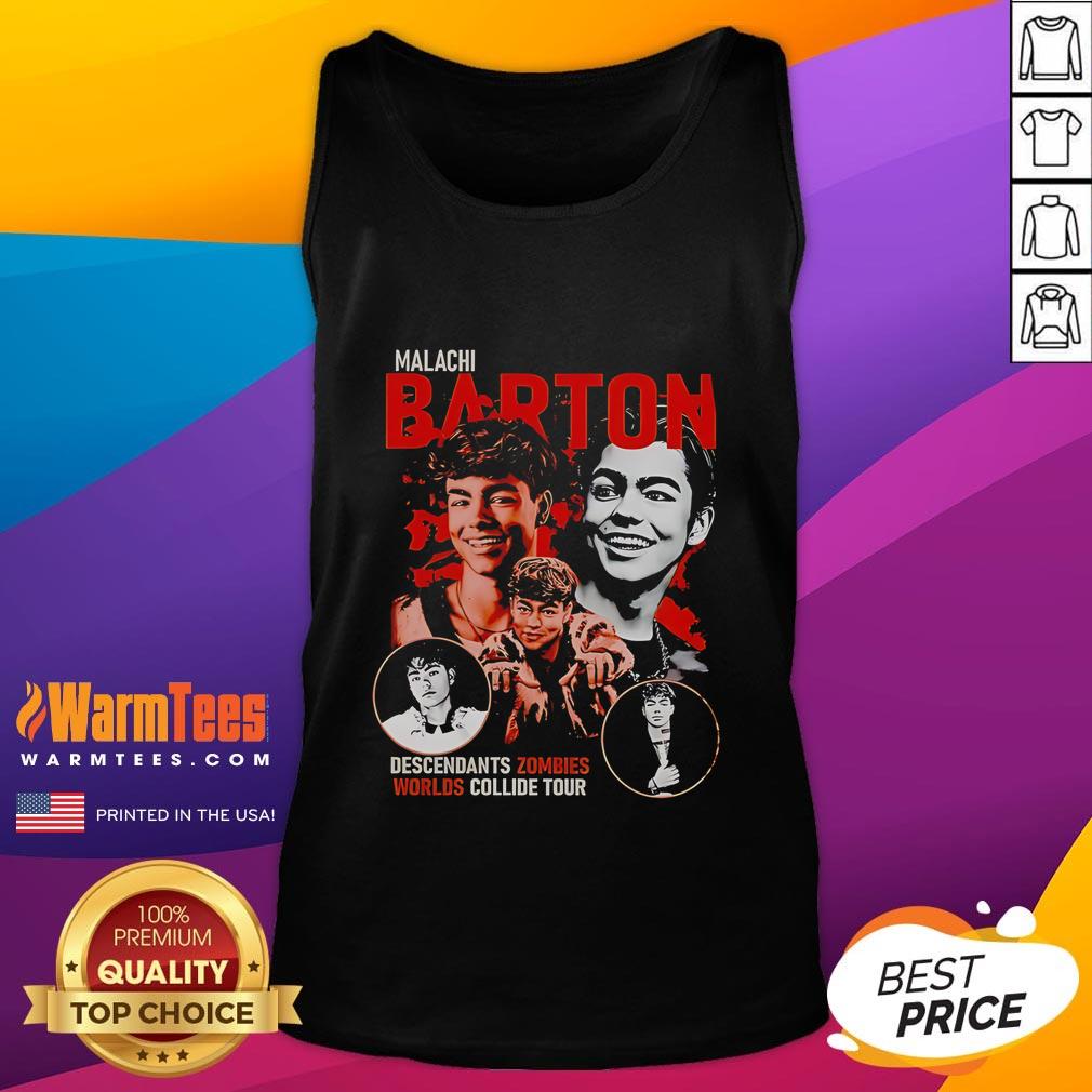 Official Malachi Barton Descendants Zombies Worlds Collide Tour Disney T-Shirt - Image 4
