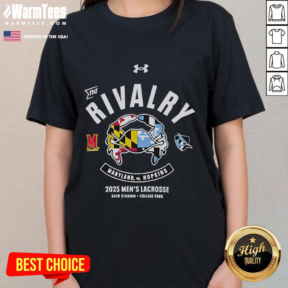 Official Maryland Terrapins Vs Johns Hopkins Blue Jays 2025 The Rivalry Performance T-Shirt - Image 3