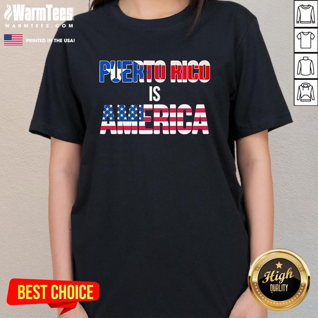 Official Meacham Puerto Rico Is America T-Shirt - Image 2
