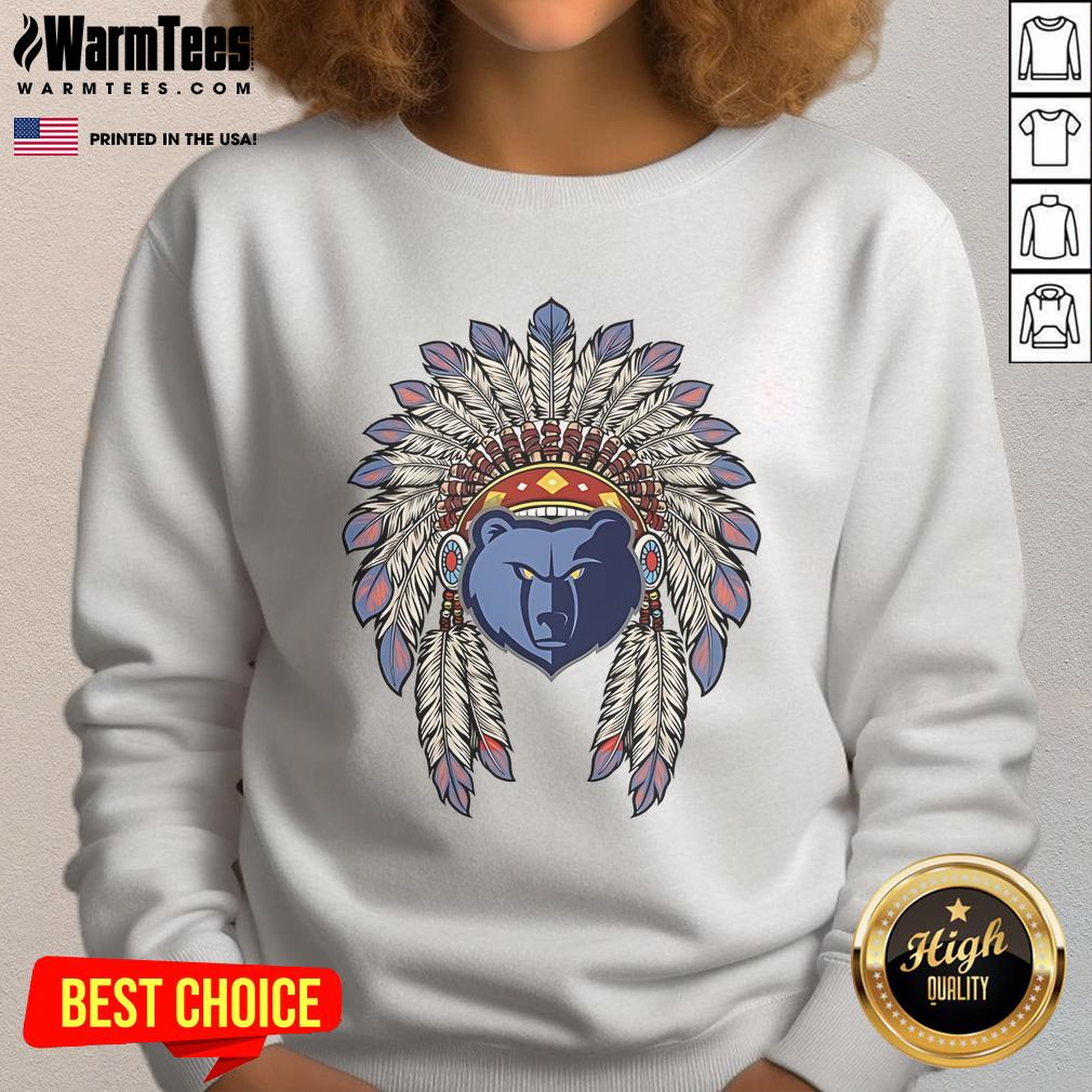Official Memphis Grizzlies Native American Logo T-Shirt - Image 5