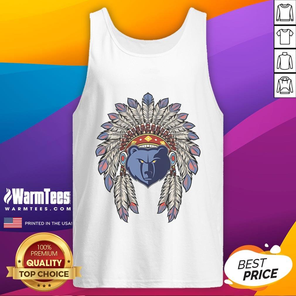 Official Memphis Grizzlies Native American Logo T-Shirt - Image 4