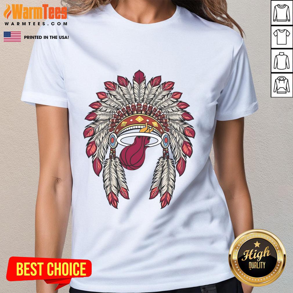 Official Miami Heat Native American Logo T-Shirt - Image 3