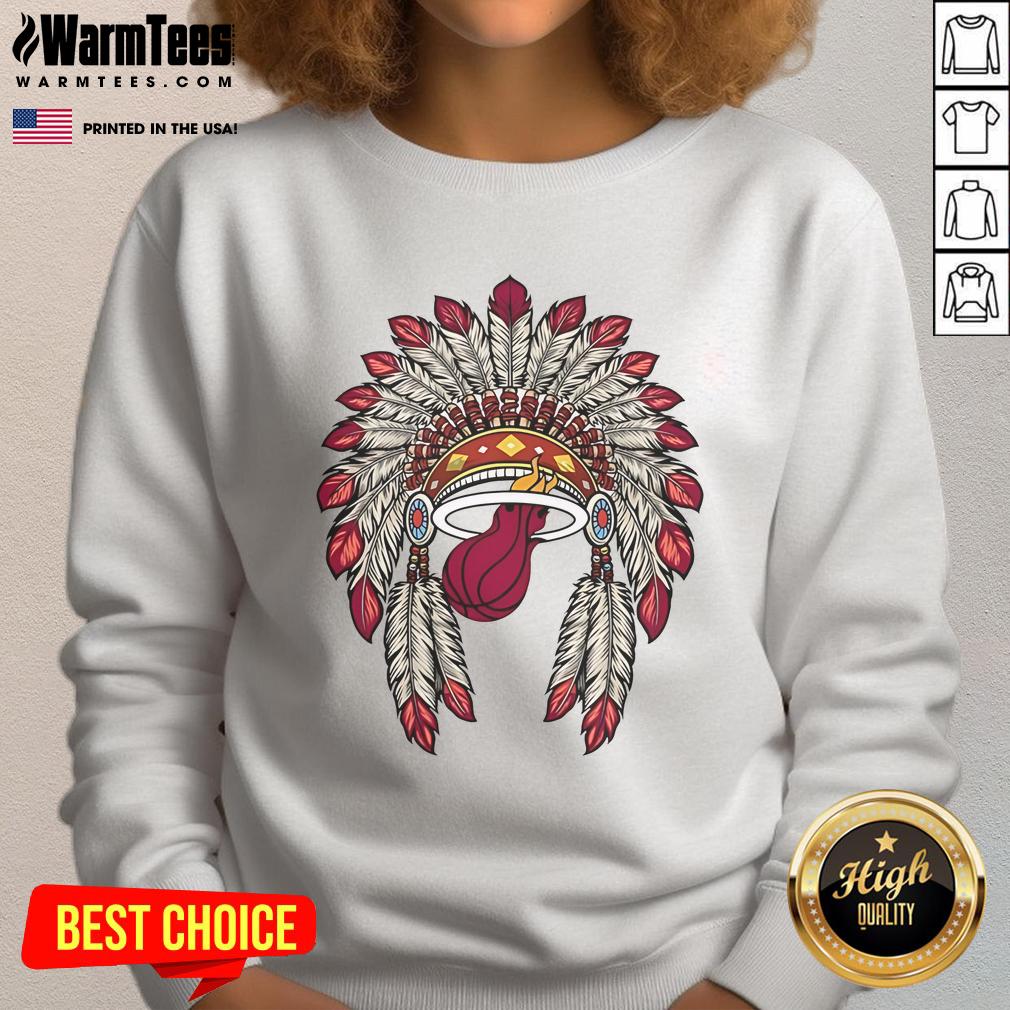 Official Miami Heat Native American Logo T-Shirt - Image 5