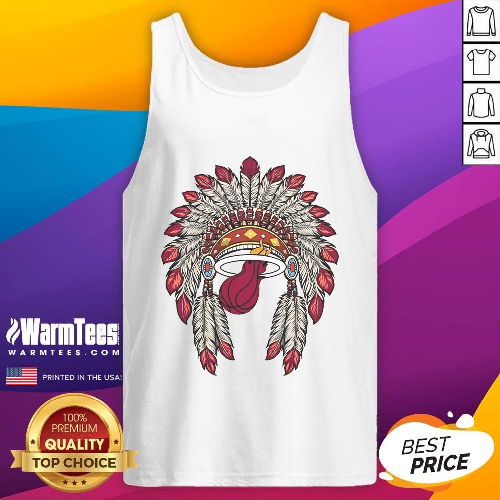 Official Miami Heat Native American Logo T-Shirt - Image 4