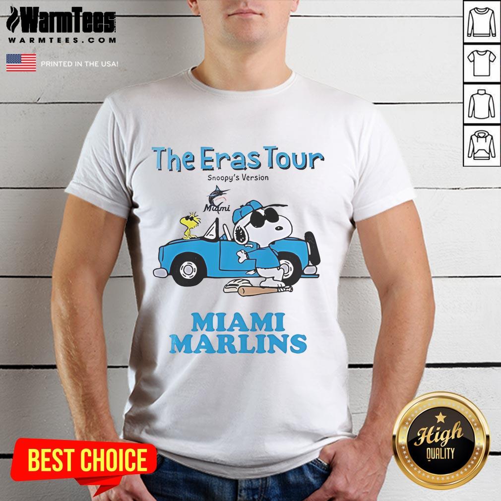 Official Miami Marlins The Eras Tour Snoopy T-Shirt