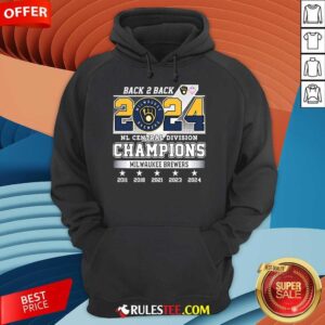 Alternative view of Official Milwaukee Brewers 2024 National League Central Division Champs 2024 T-Shirt