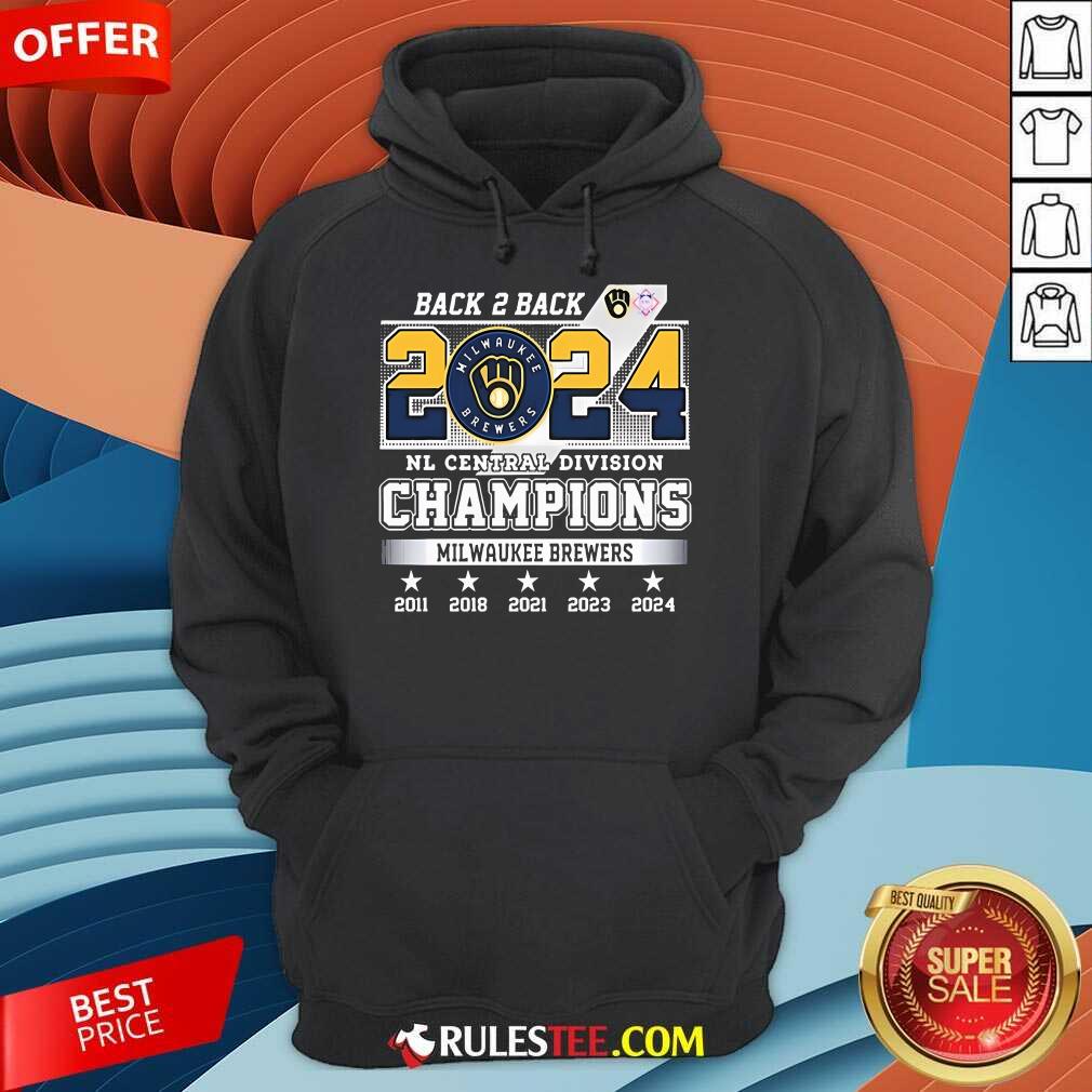 Official Milwaukee Brewers 2024 National League Central Division Champs 2024 T-Shirt - Image 2