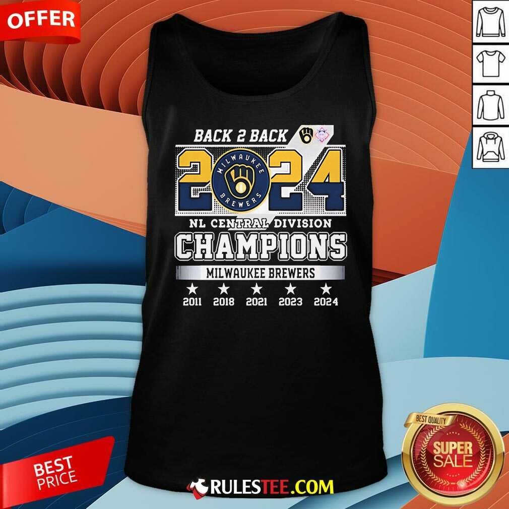 Official Milwaukee Brewers 2024 National League Central Division Champs 2024 T-Shirt - Image 5