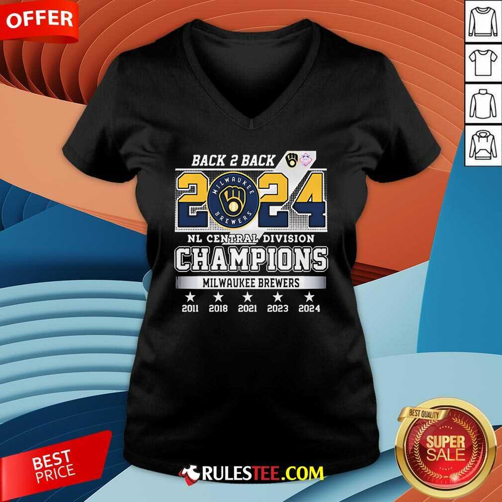 Official Milwaukee Brewers 2024 National League Central Division Champs 2024 T-Shirt - Image 4