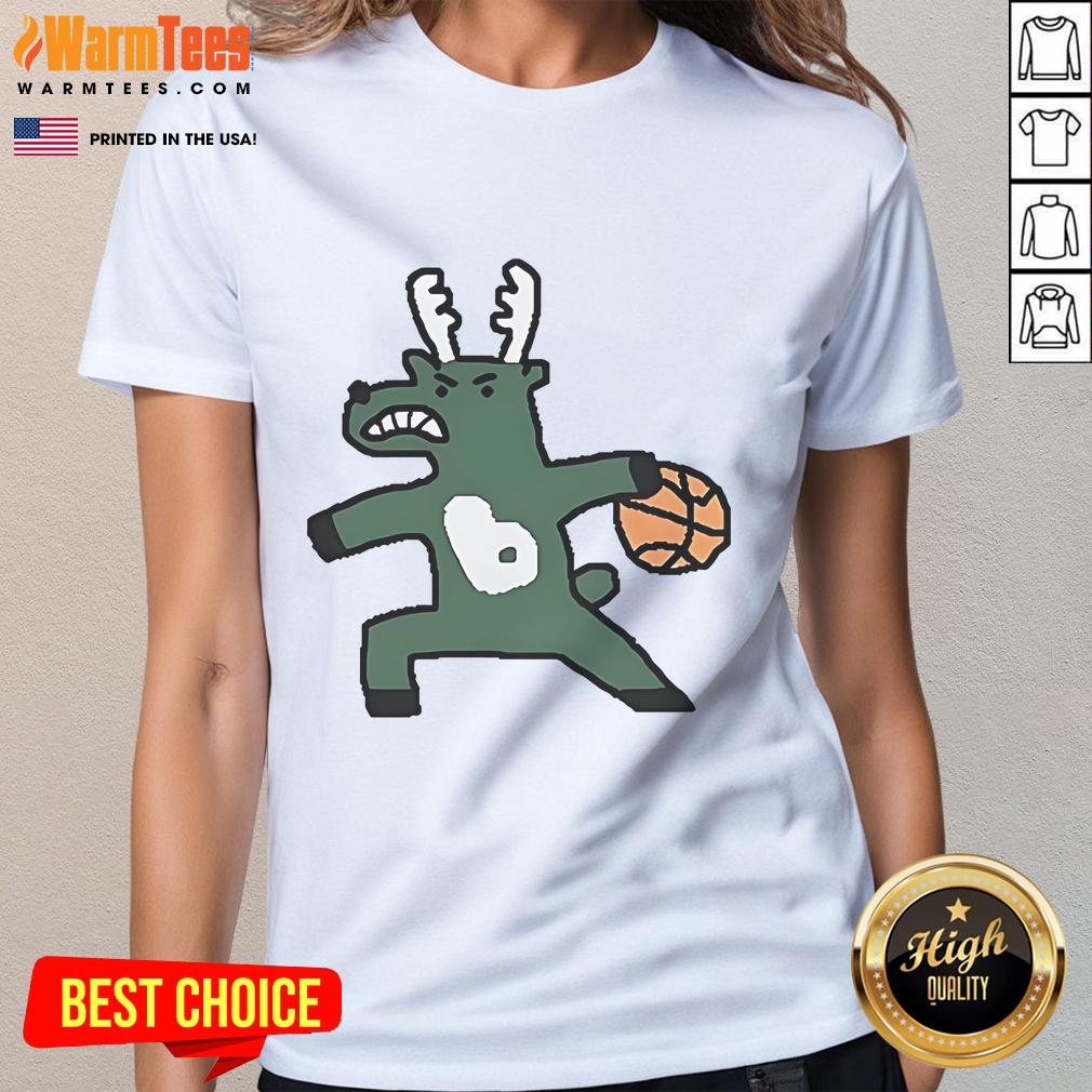 Official Milwaukee Bucks NBA basketball Dribbling T-Shirt - Image 3