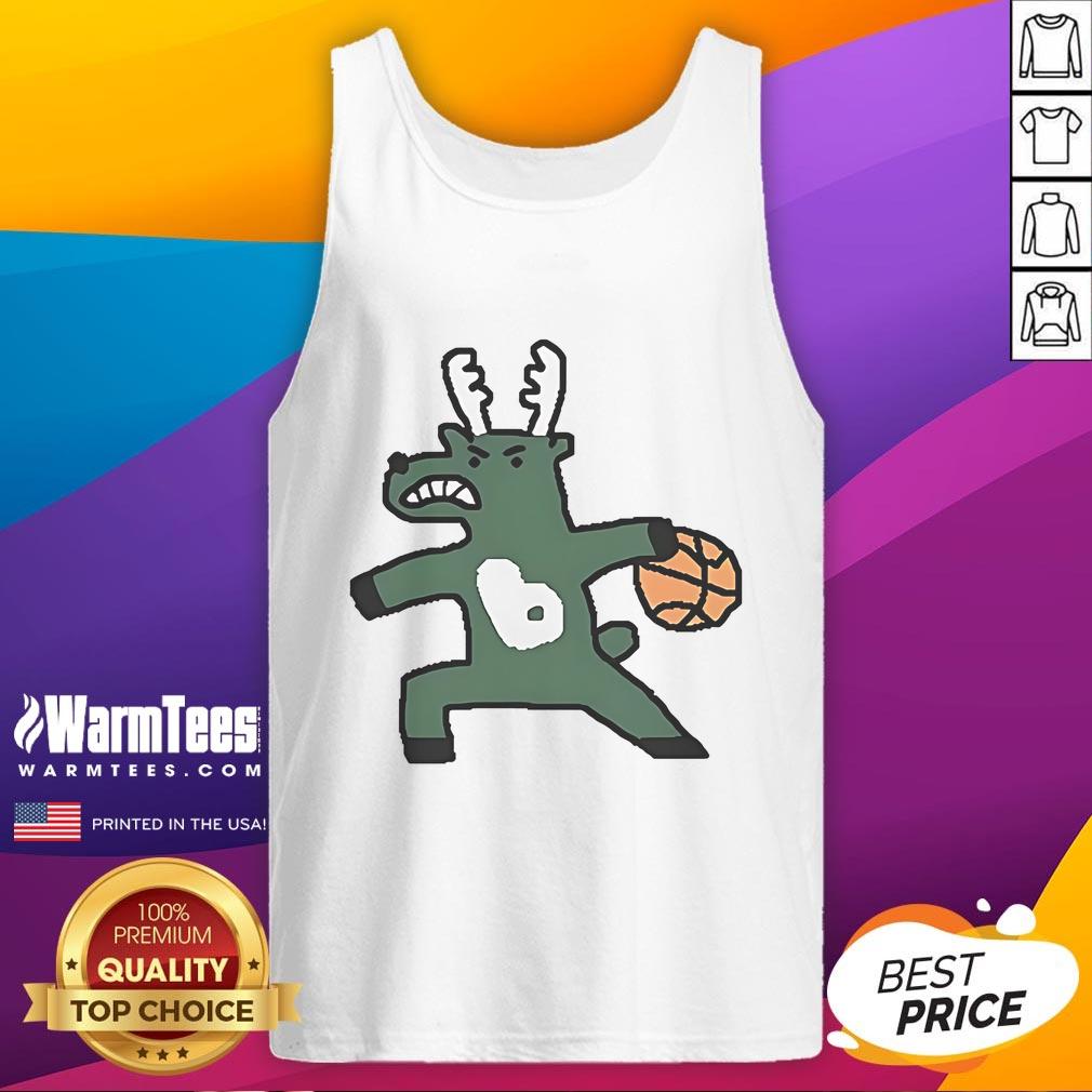 Official Milwaukee Bucks NBA basketball Dribbling T-Shirt - Image 4