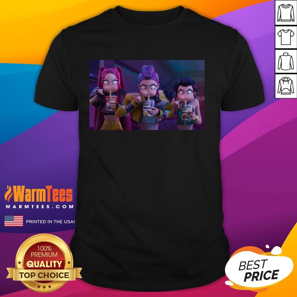 Official Mira Rumi & Zoey Eating Ramyeon Angrily T-Shirt