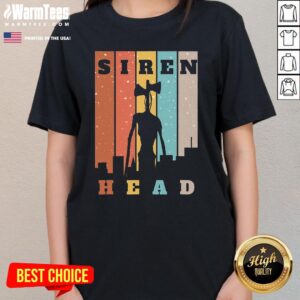Alternative view of Official Monster Sirens Heads Over City Horror T-Shirt