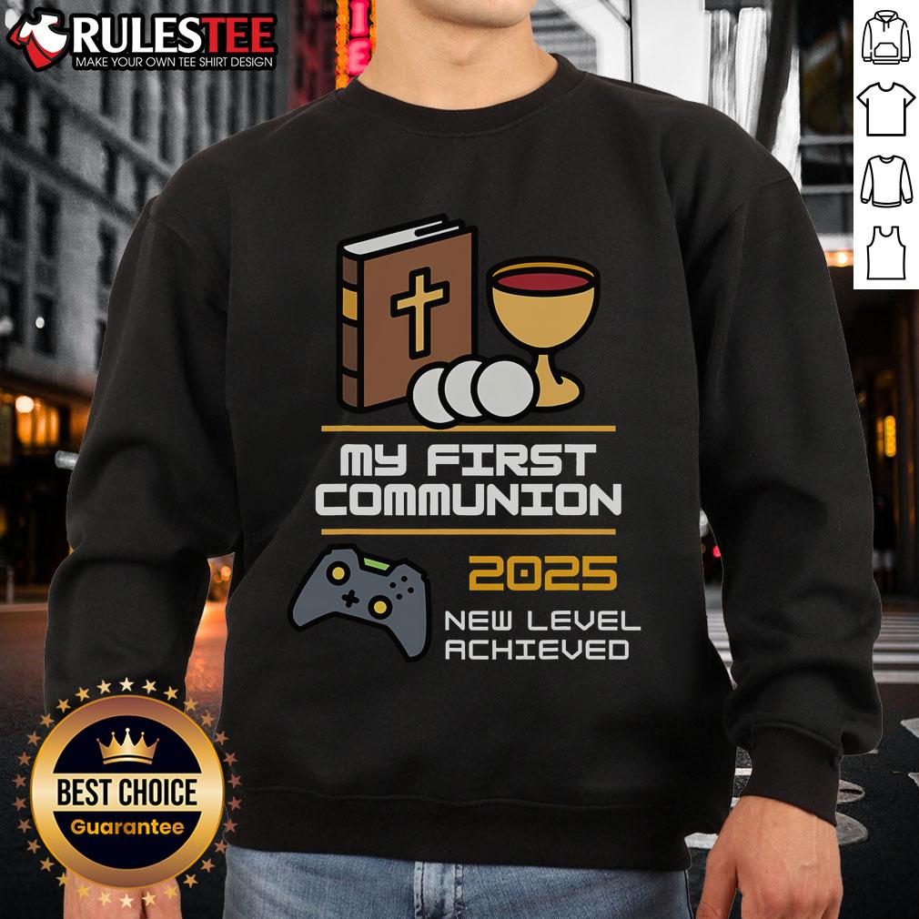 Official My 1st First Communion 2025 Controller Video Game T-Shirt - Image 5