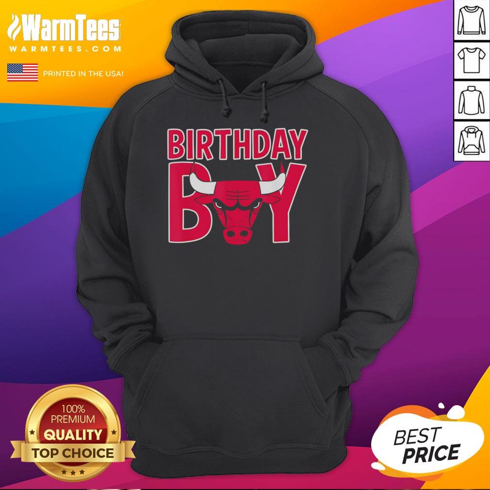 Official NBA Birthday Boy Chicago Bulls Retro Bold Logo T-Shirt - Image 2
