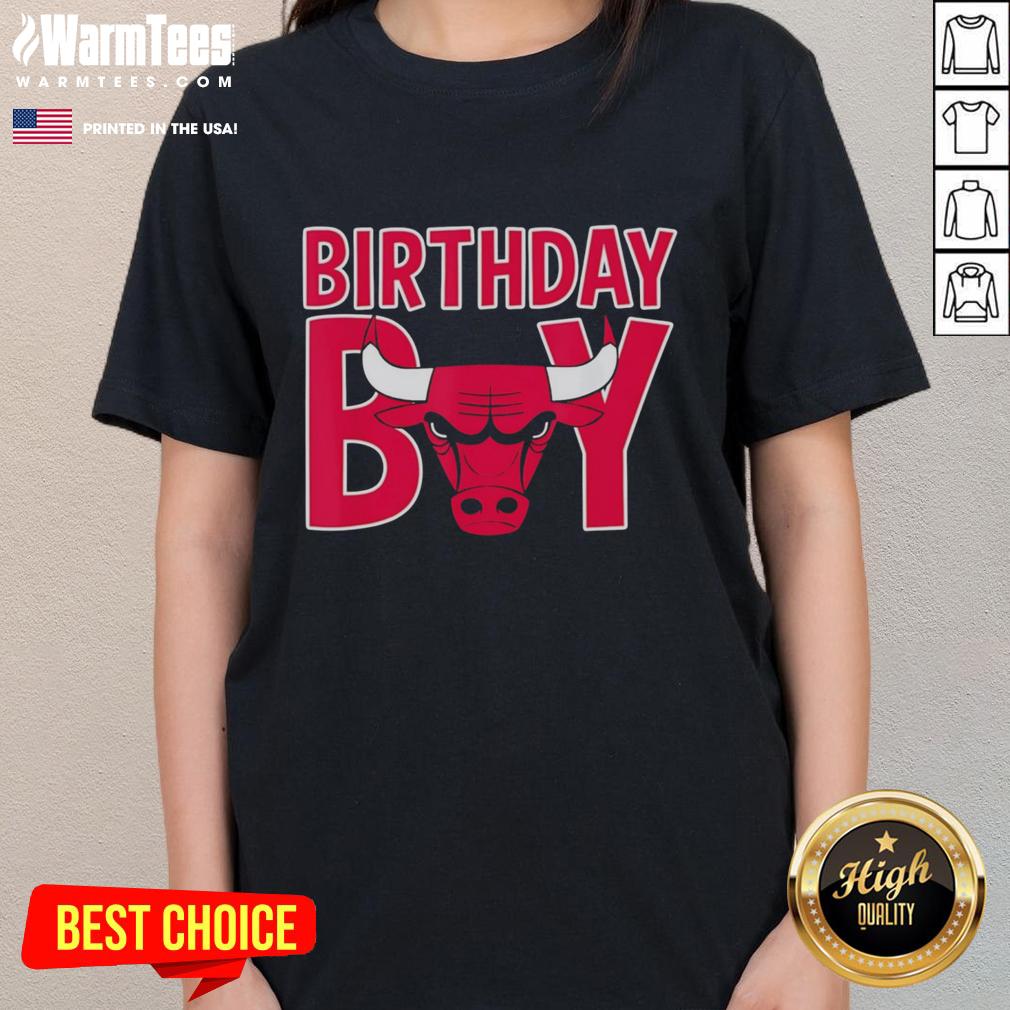 Official NBA Birthday Boy Chicago Bulls Retro Bold Logo T-Shirt - Image 3
