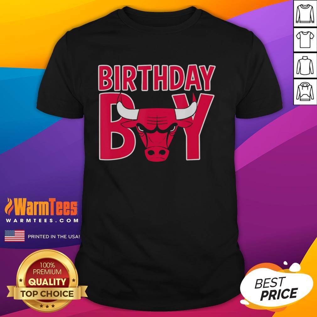 Official NBA Birthday Boy Chicago Bulls Retro Bold Logo T-Shirt