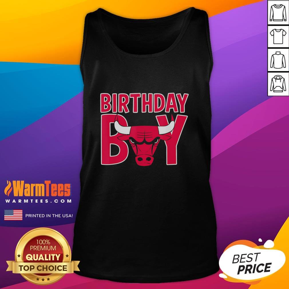 Official NBA Birthday Boy Chicago Bulls Retro Bold Logo T-Shirt - Image 4