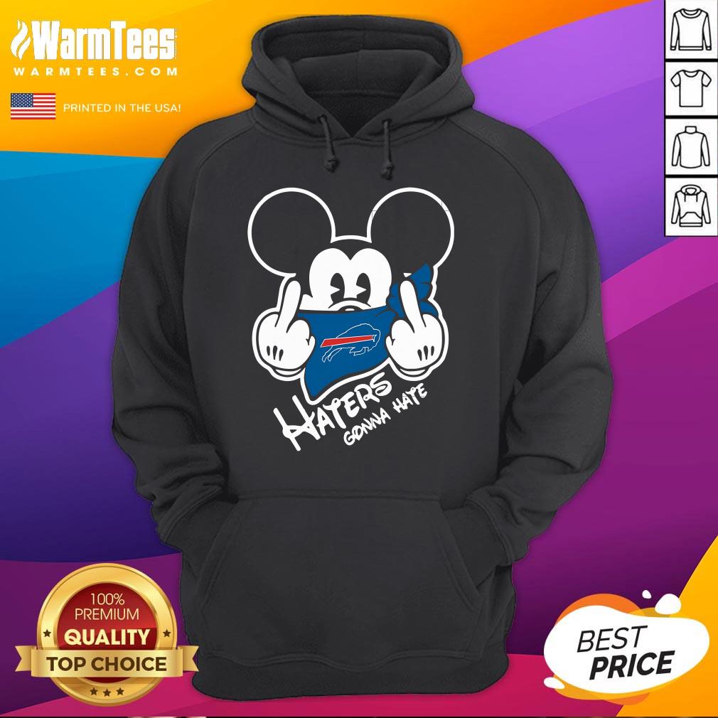 Official NFL Buffalo Bills Haters Gonna Hate Mickey Mouse Disney Football T-Shirt - Image 3