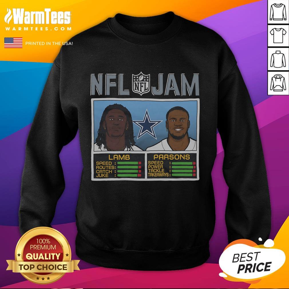 Official NFL Jam Cowboys Lamb And Parsons T-Shirt - Image 5