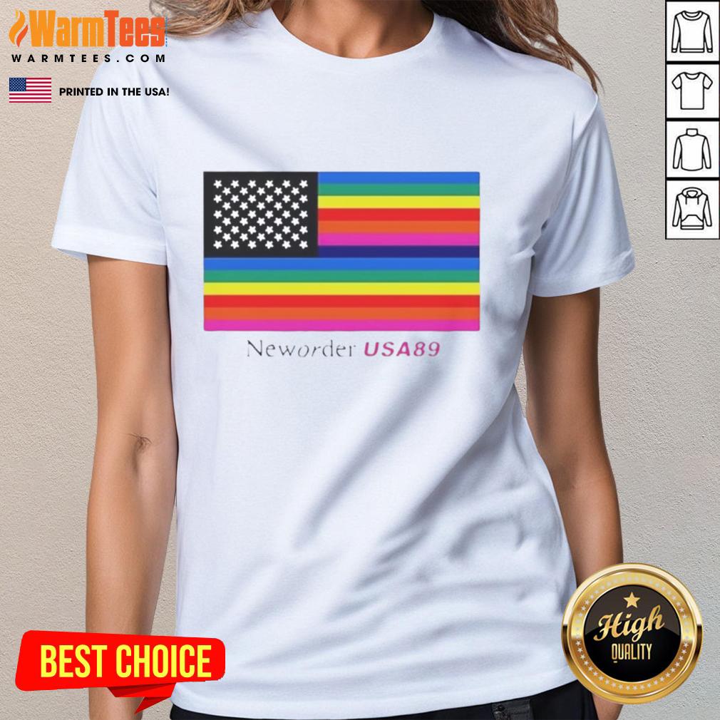 Official New Order USA 89 Flag T-Shirt - Image 3