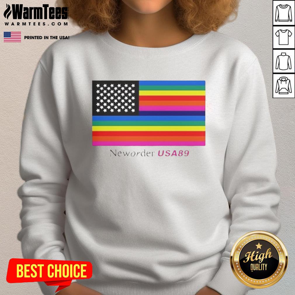 Official New Order USA 89 Flag T-Shirt - Image 5