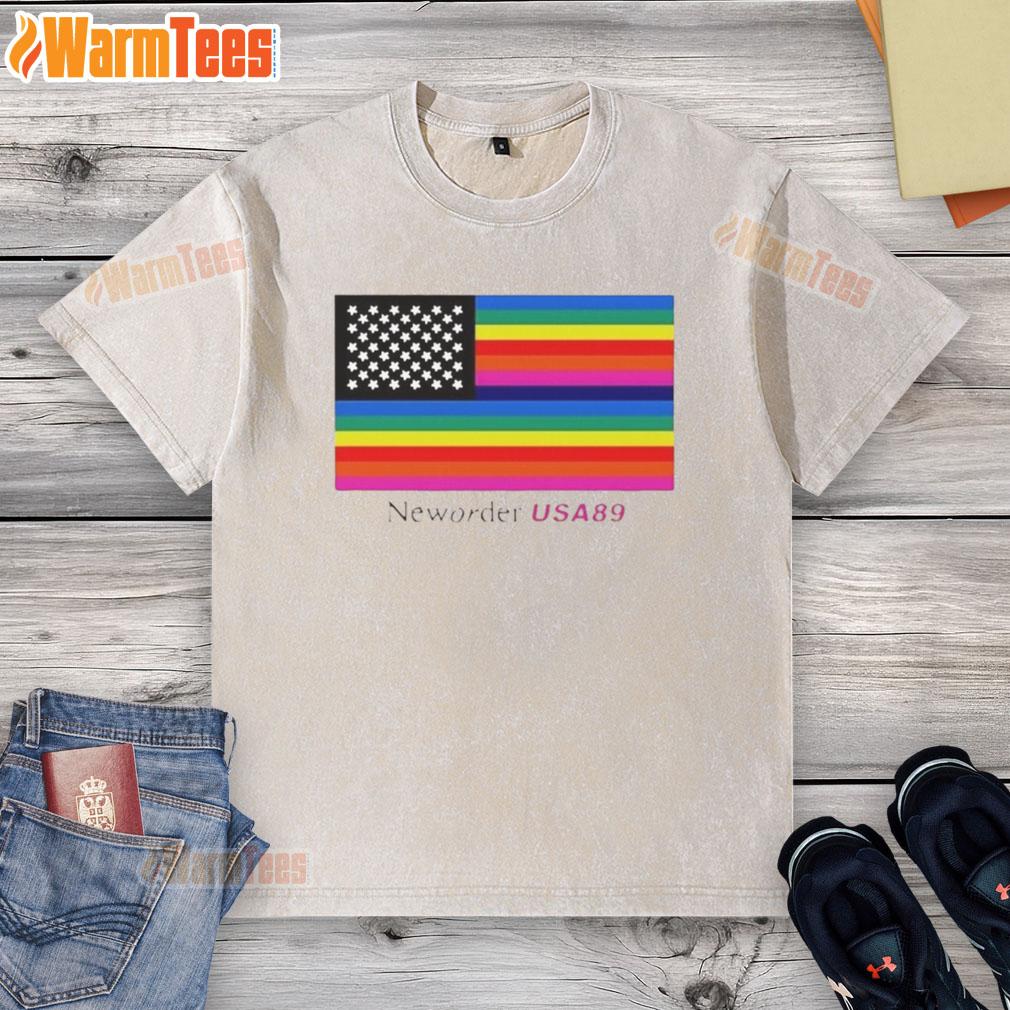 Official New Order USA 89 Flag T-Shirt - Image 6